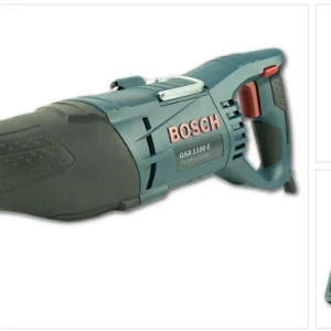 Sierra de sable Bosch GSA 1100 E con hoja de sierra para madera y hoja de sierra para metal en maletín 060164C800 Bosch Pr...