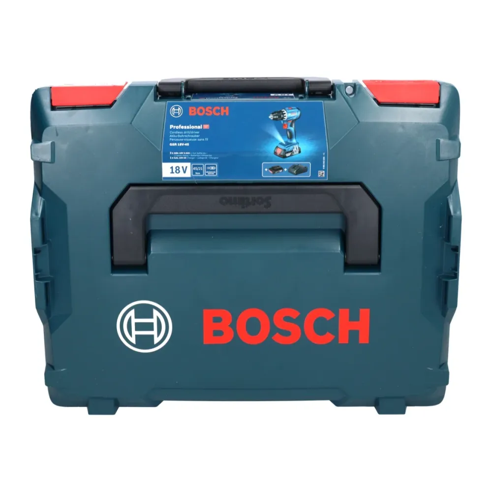 Taladradora atornilladora baterí Bosch GSR 18V-45 18 V 45 Nm sin escobillas + 1x acumulador ProCORE 4,0 Ah + L-Boxx - sin...