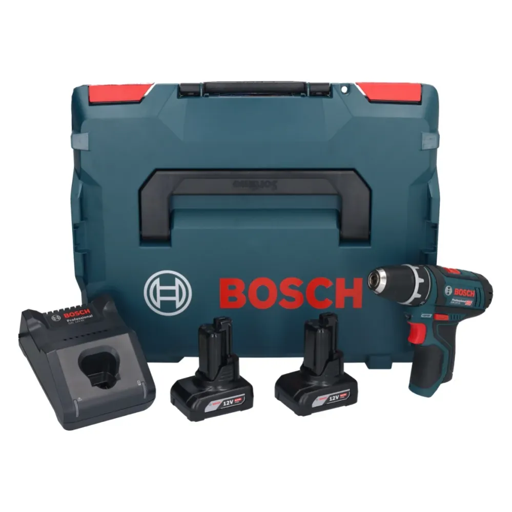 Taladro atornillador baterí Bosch GSR 12V-15 Professional 12 V 30 Nm + 2x baterí 6.0 Ah + cargador + L-Boxx Bosch Professi...