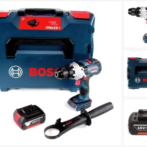 Taladro atornillador de impacto baterí Bosch GSB 18V-110 C Professional 18 V 110 Nm + 1 baterí de 3,0 Ah + L-Boxx - sin ca...