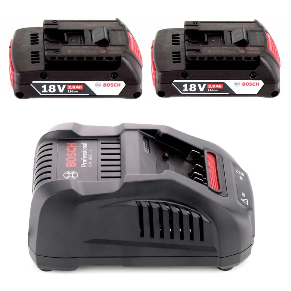 Taladro atornillador inalámbrico Bosch GSR 18V-21 18V 55Nm + 2x baterías 2.0Ah + cargador Bosch Professional