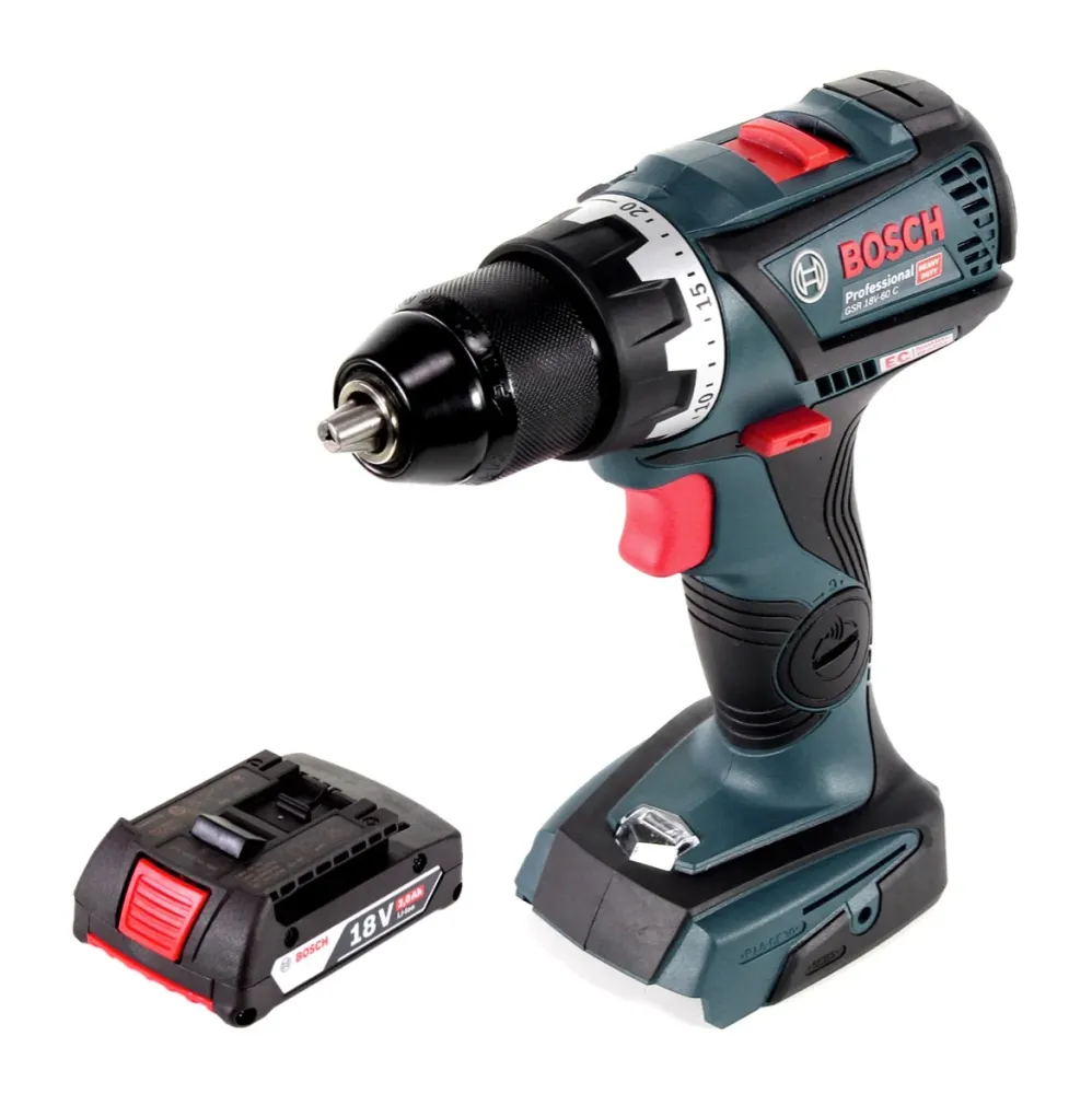 Taladro atornillador inalámbrico Bosch GSR 18V-60 C 18V 60Nm sin escobillas + 1x baterí 2,0Ah - sin cargador Bosch Profess...
