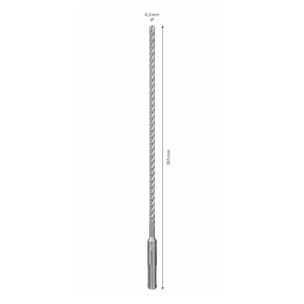Taladro percutor Bosch SDS-plus 7X brocas 6x200x265mm carburo (2608576119) certificado PGM Bosch Professional