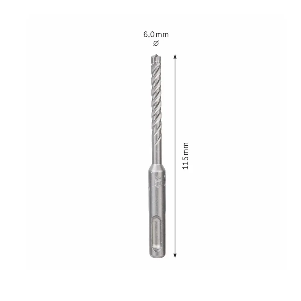 Taladro percutor Bosch SDS-plus 7X brocas 6x50x115mm carburo (2608576116) certificado PGM Bosch Professional
