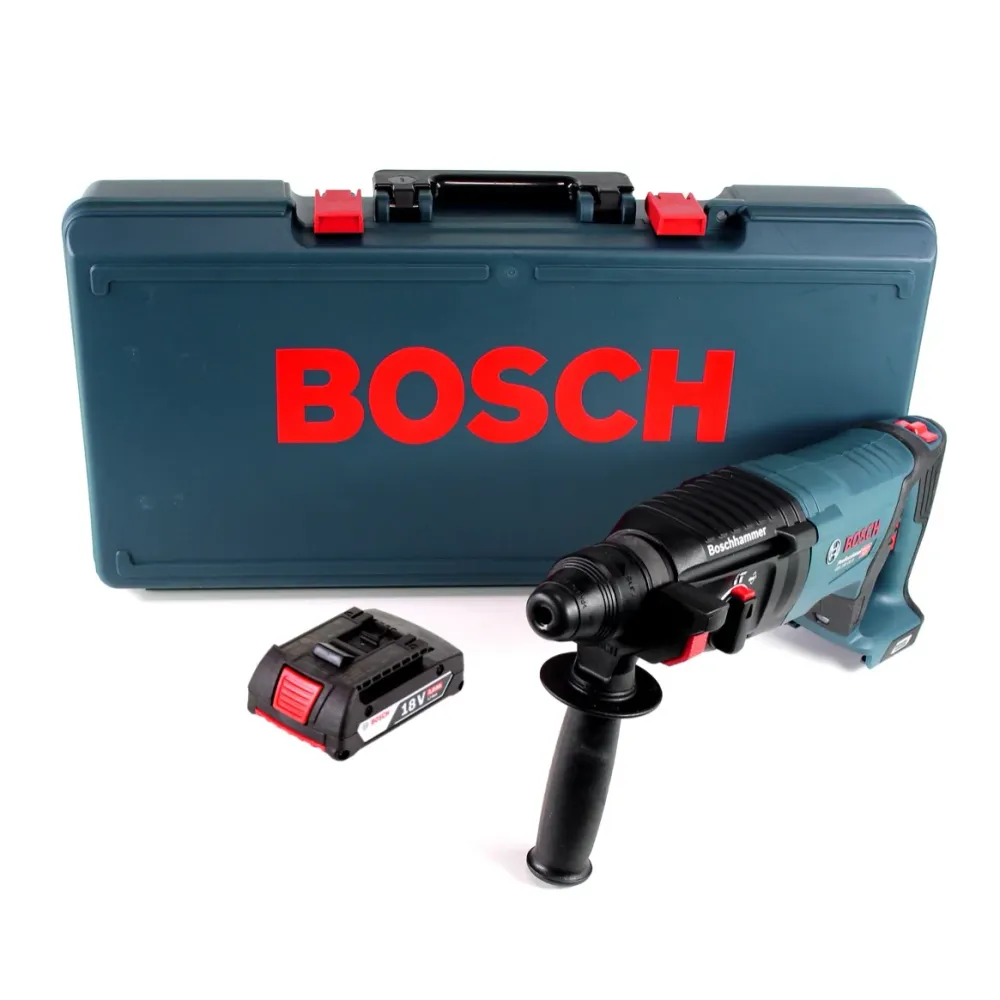 Taladro percutor inalámbrico Bosch GBH 18V-26 D 18V 2.5J SDS-Plus en estuche artesanal + 1x baterí de 2.0Ah - sin cargador...