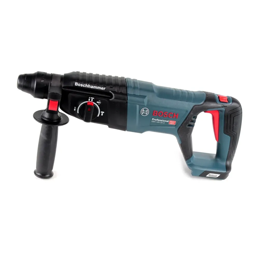 Taladro percutor inalámbrico Bosch GBH 18V-26 D 18V 2.5J SDS-Plus en maletín artesanal + 2x baterí 3.0Ah + cargador Bosch...