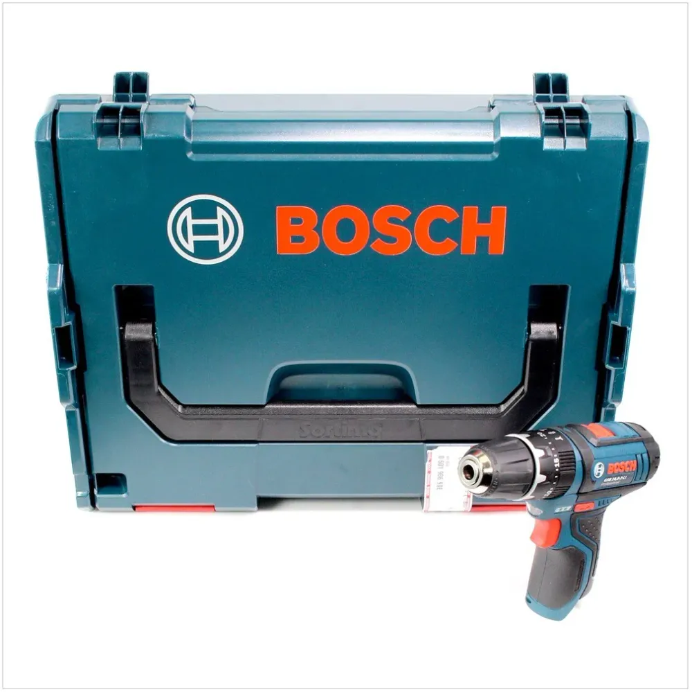 Taladro percutor inalámbrico Bosch GSB 10.8-2-LI Solo (06019B690E) + L-Boxx - sin baterí, sin cargador Bosch Professional