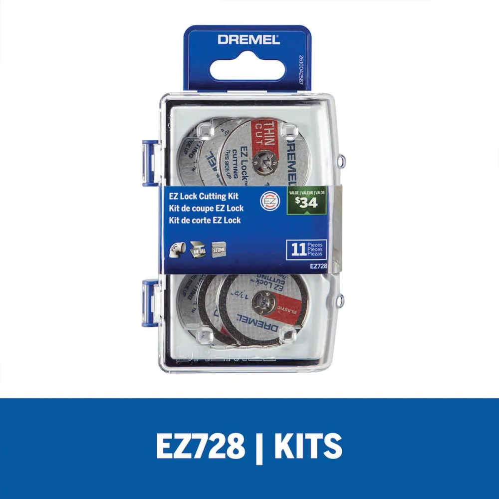 Set de accesorios de mototool EZ728 de 11 Piezas Dremel Bosch