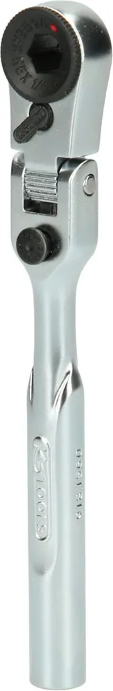 KS TOOLS Carraca reversible articulada para puntas de 1/4', longitud 119 mm ( 918.1560 ) BRILLIANT TOOLS