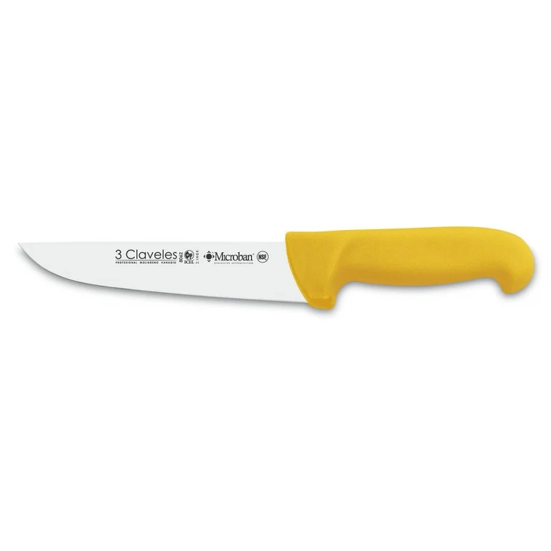Cuchillo 3 Claveles 08062 Carnicero 20cm AMARILLO BUENO HERMANO SA.