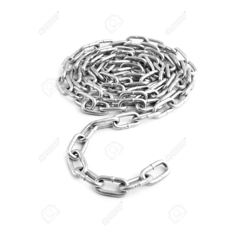 Cadena Metálica Galvanizada Eslabón Largo 1.5 Mt X 6 Mm Plateado