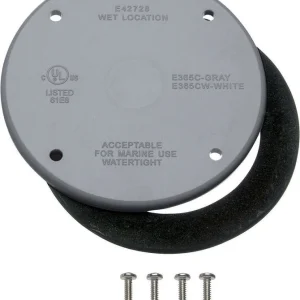 CUBIERTA WTHRPRF REDONDA GRIS 4" Carlon