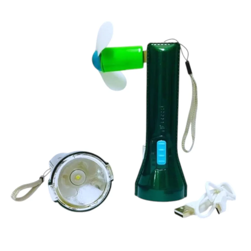 Linterna con Ventilador Recargable Casa Nueva