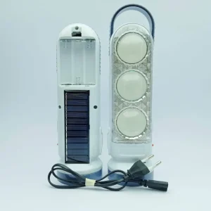 LINTERNA PILA CON PANEL SOLAR Y RECARGABLE Casa Nueva