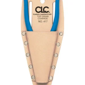 Alicates y portaherramientas de cuero de bolsillo CLC de 3,8" de largo x 8,3" de alto, color tostado - Oferta de la semana