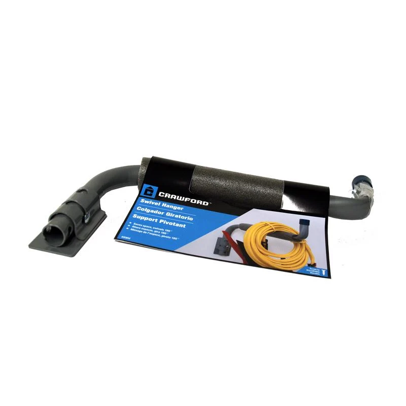 Percha giratoria Crawford de acero gris de 12 pulgadas de largo, capacidad de 50 lb, paquete de 1 - Oferta de la semana
