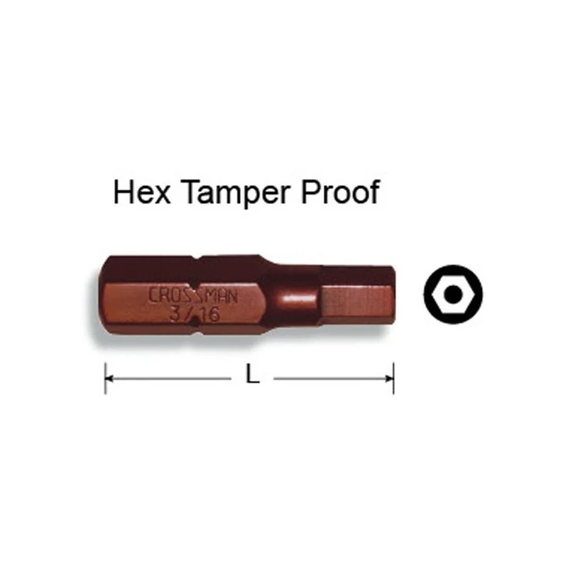 Punta Mag Allen Tamper Proof H-4 Toma 1/4 X25 Display 10 Un Crossman
