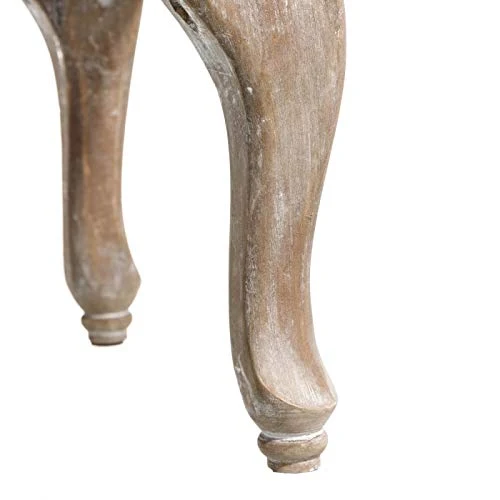 Banqueta capitoné tapizada de Terciopelo y de Madera clásica marrón de 99x38x40 cm damdamgo
