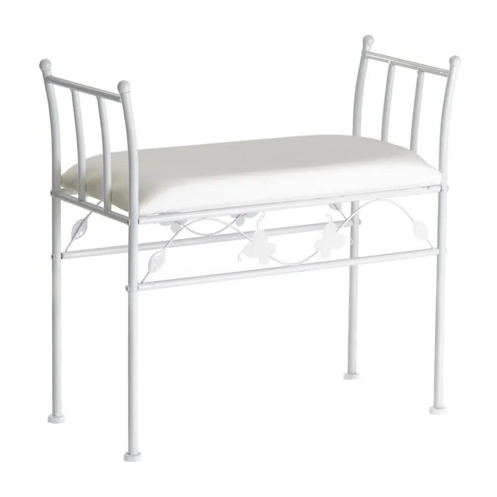 Banqueta pie de Cama de Metal de 64x68x30 cm damdamgo