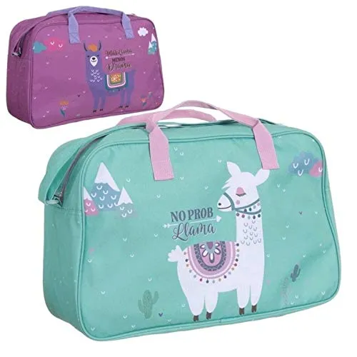 Bolsa Viaje Colores Llama Lila damdamgo