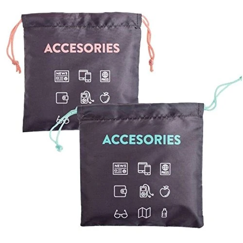 Bolsas de viaje para accesorios 22x22 cm ""Pack 2 bolsas"" damdamgo
