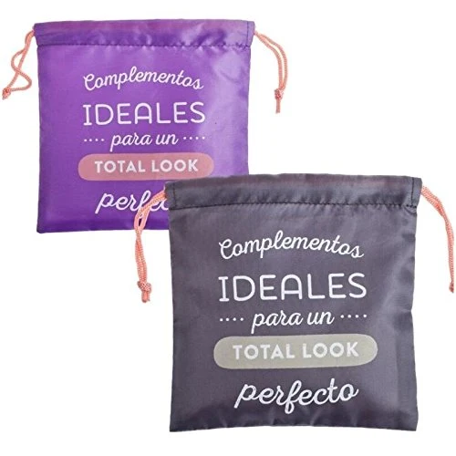Bolsas de viaje para complementos 22x22 cm ""Pack 2 bolsas"" damdamgo