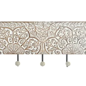 DAMDAM GO Perchero de Pared Mango Metal 5 colgadores, Percheros Pared de Diseño Para Recibidores, Entradas, Dormitorios, H...