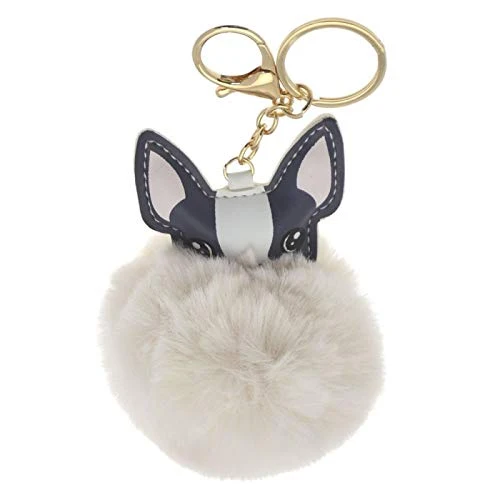Llavero Perro Beige 9 cm damdamgo