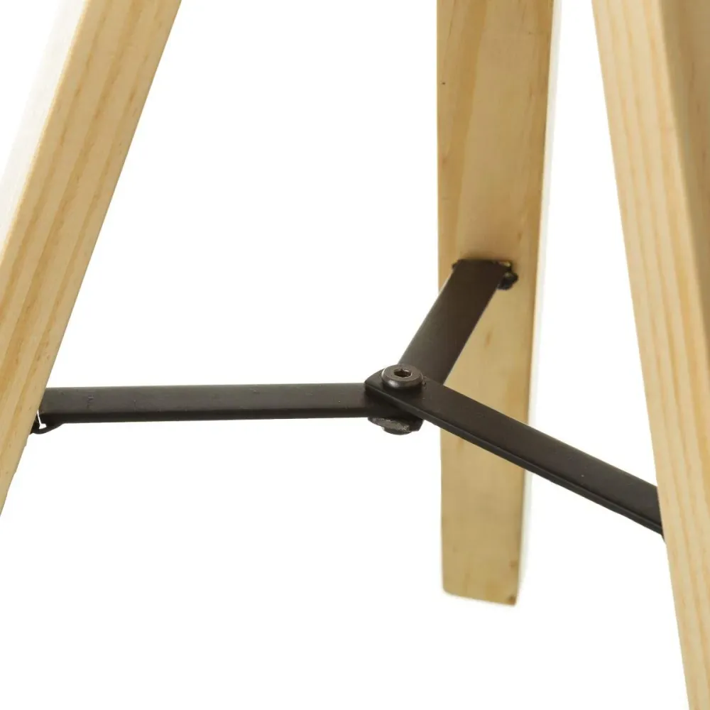 Lámpara de Mesa nórdica Beige de Madera para salón Factory damdamgo