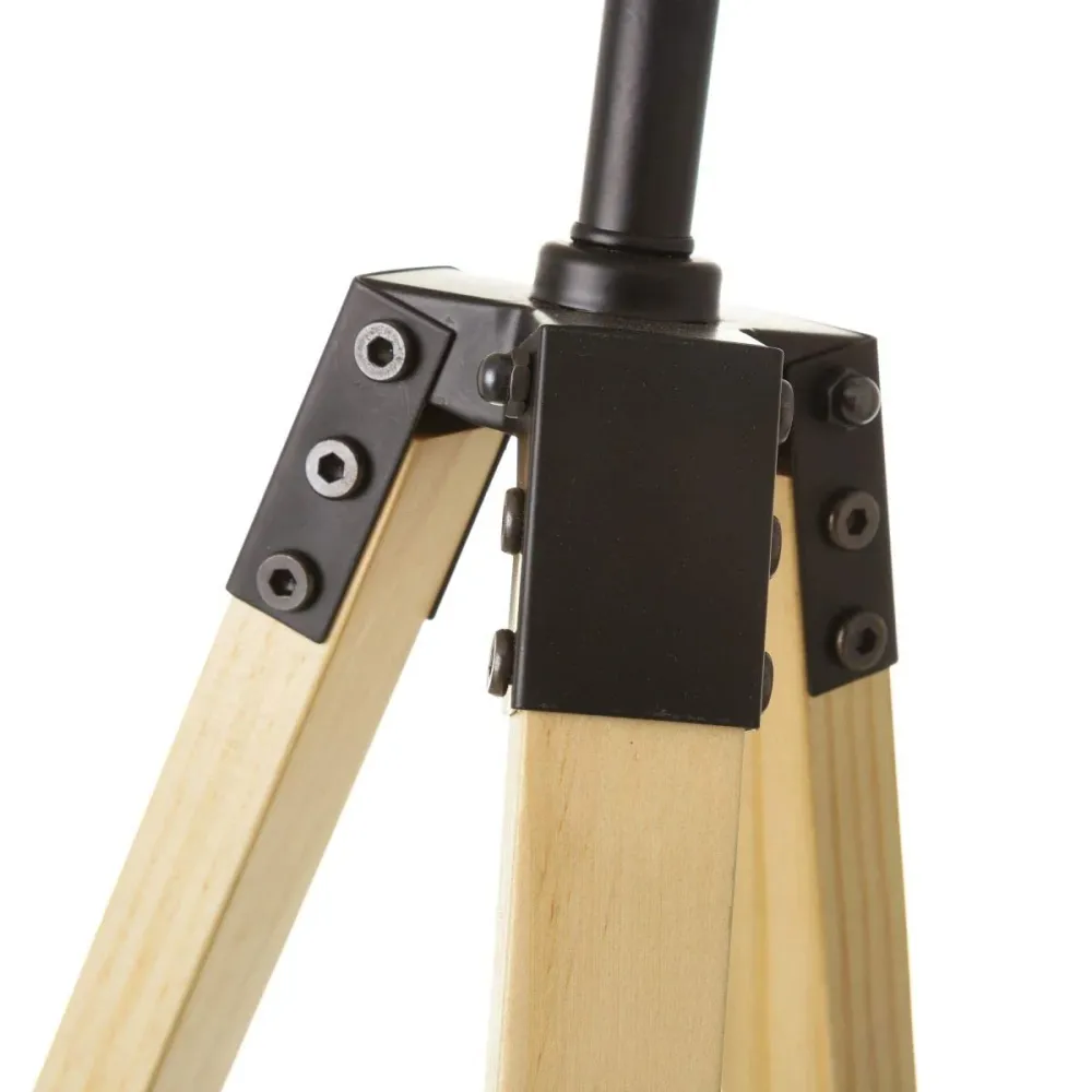 Lámpara de Mesa nórdica Beige de Madera para salón Factory damdamgo