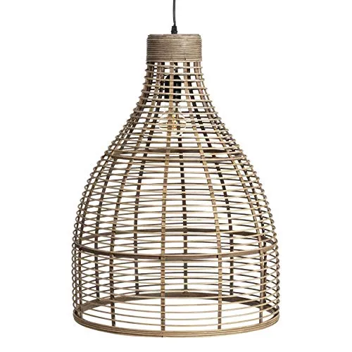 Lámpara de Techo de Bambu Natural 47,50x47,50x62 cm damdamgo