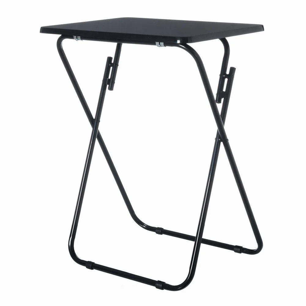 Mesa Plegable clásica de Madera para terraza Basic (Negro) damdamgo