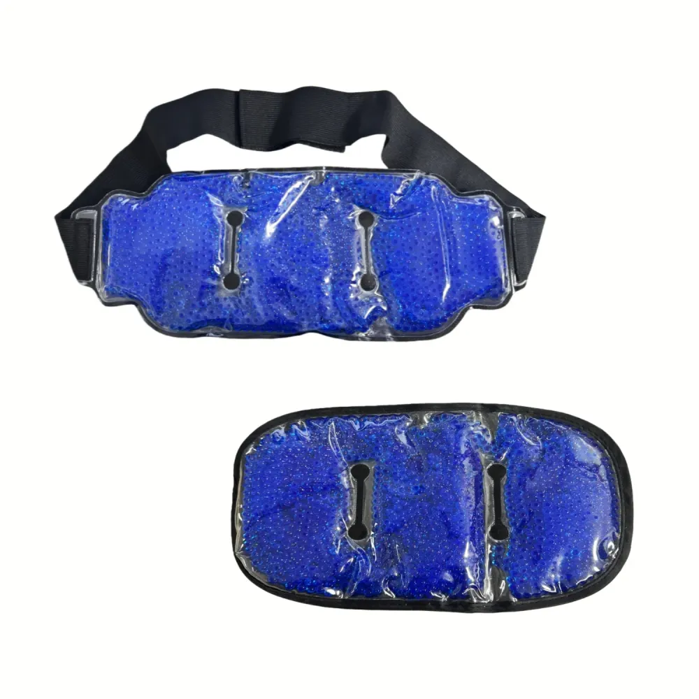 Pack de 2 Bolsas Térmicas con Perlas de Gel Frío y Calor con Cinturón Ajustable – Compresas Reutilizables Para Hombros, Es...