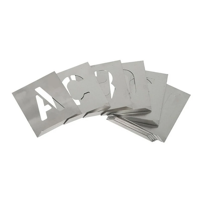 Abecedario Tipografí Arial De Aluminio 25mm Krause Delius