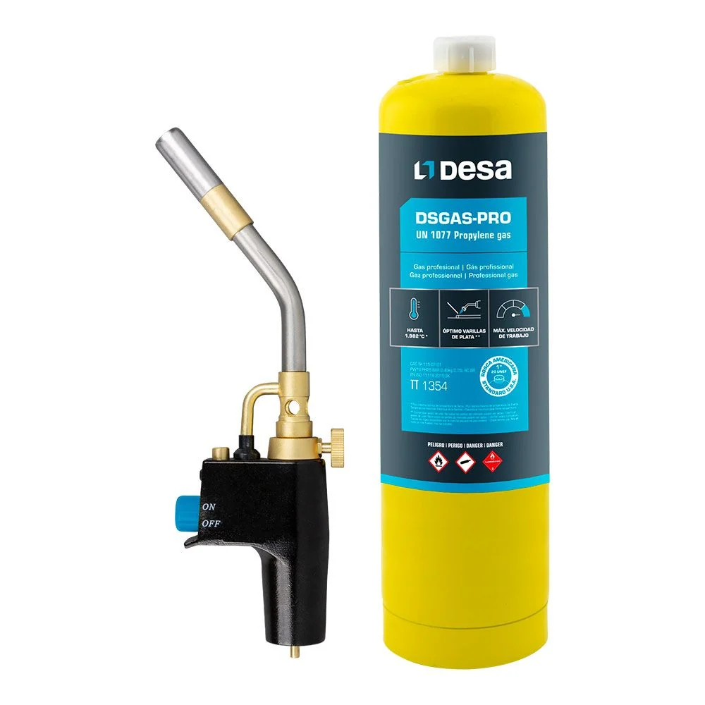 SOPLETE GAS M1 TURBO - USA 1 plg + BOTELLA DE CONEXIÓN DSGAS-PRO DESA