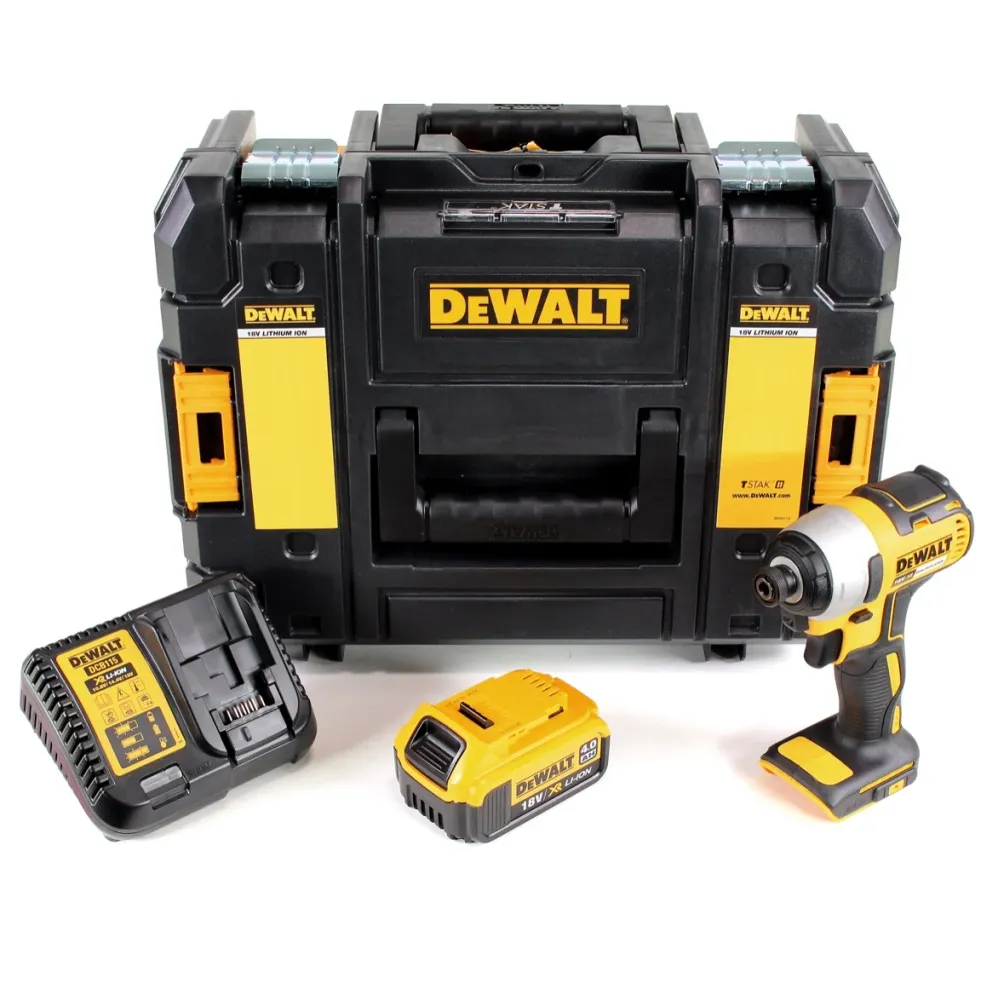 Atornillador de impacto DeWalt DCF 787 M1 18 V baterí Li-Ion sin escobillas en maletín TSTAK II + 1x baterí 4.0 Ah + cargador