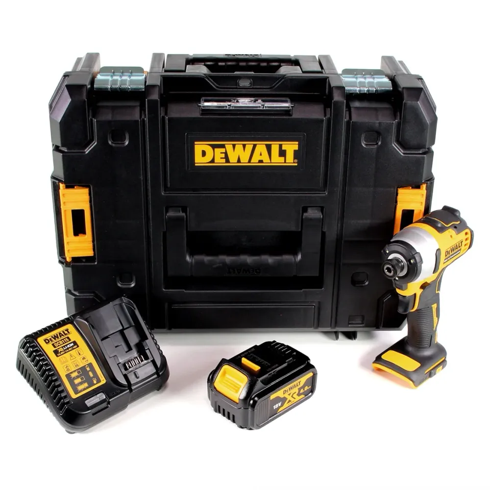 Atornillador de impacto inalámbrico DeWalt DCF 809 M1T 18 V Li-Ion sin escobillas en caja T-STAK + 1 baterí de 4,0 Ah + ca...