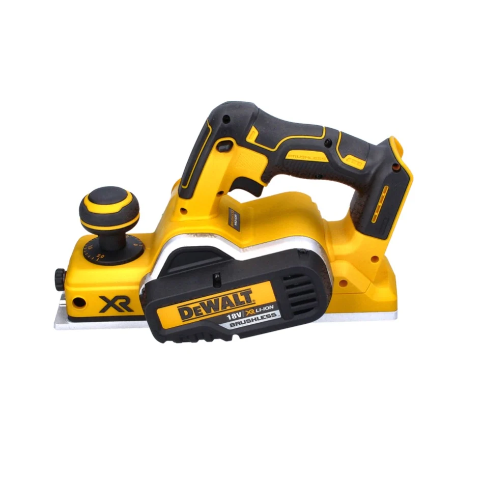 Cepilladora baterí DeWalt DCP 580 P2 18 V 82 mm sin escobillas + bolsa para el polvo DWV 9390 + 2x baterías 5,0 Ah + cargador