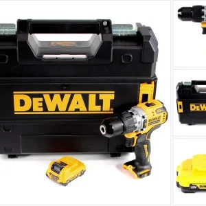 DeWALT DCD 706 NT Taladro percutor baterí 12V / 57,5 Nm / Sin escobillas + Maletín TSTAK + 1x Baterí 3,0 Ah - Sin cargador...