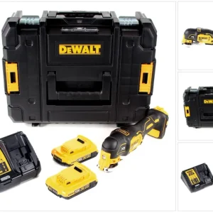 DeWalt DCS 355 D2 baterí oscilador 18V brushless solo + 2x baterí 2.0Ah + cargador + TSTAK