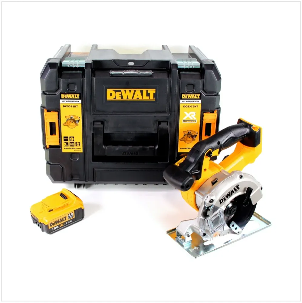 DeWALT DCS 373 Sierra circular baterí XR 18V en maletín TSTAK + 1x Baterí DCB 182 4,0 Ah - Sin cargador incluido