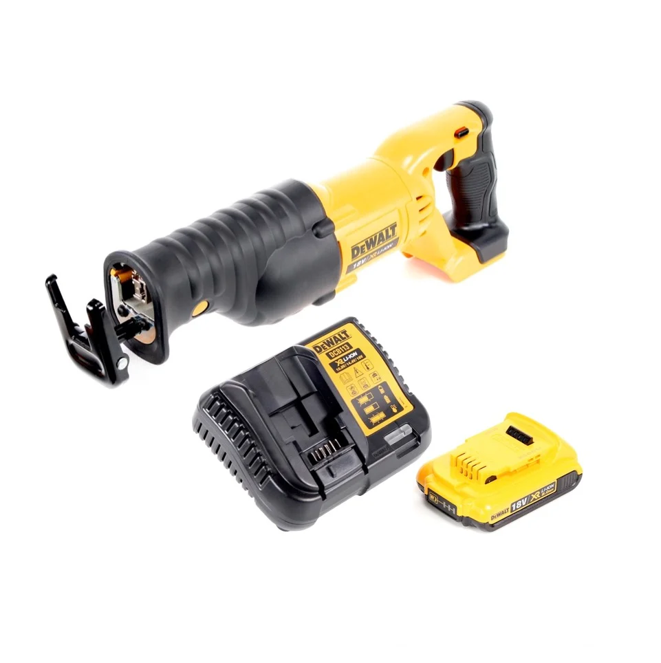 Dewalt DCS 380 D1 Sierra de sable sin cable Sierra de sable 18 V + 1x baterí recargable 2,0 Ah + cargador