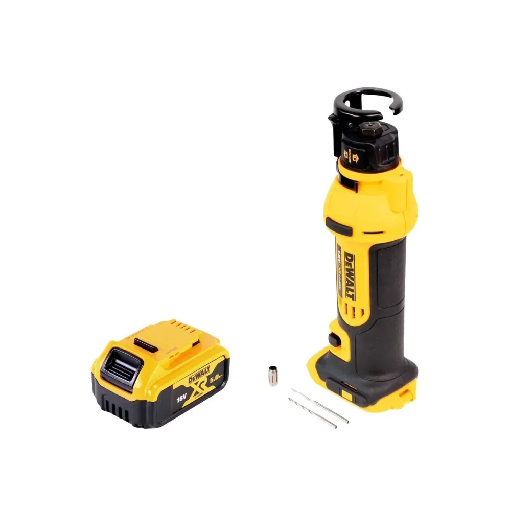 Fresadora de paneles de yeso baterí DeWalt DCS 551 N 18 V + 1x baterí 5,0 Ah - sin cargador