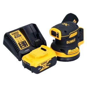 Lijadora rotorbital sin cable DeWalt DCW 210 P1 18 V 125 mm sin escobillas + 1x baterí recargable 5,0 Ah + cargador