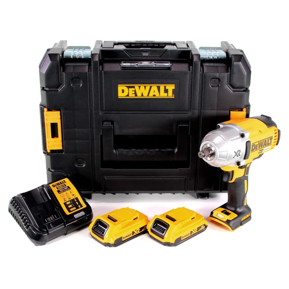 Llave de impacto baterí Dewalt DCF 899 HD2 1/2" 18V 950Nm brushless HOG ring + 2x baterí 2.0Ah + cargador + TSTAK