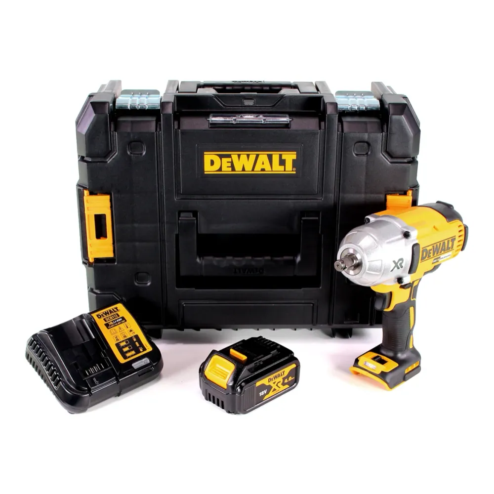 Llave de impacto baterí Dewalt DCF 899 HM1 1/2" 18V 950Nm brushless HOG ring + 1x baterí 4.0Ah + cargador + TSTAK