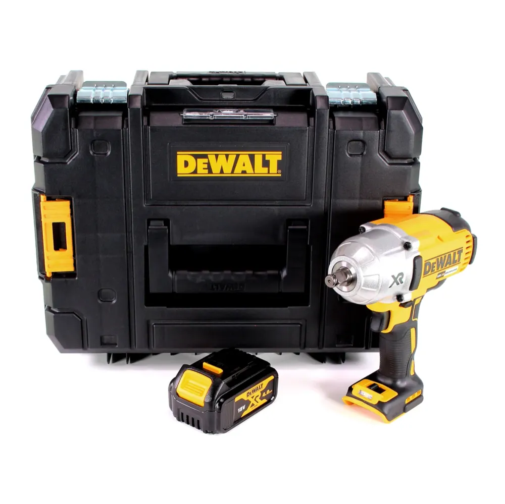 Llave de impacto baterí Dewalt DCF 899 HT 1/2" 18V 950Nm sin escobillas HOG ring + 1x baterí 4.0Ah + TSTAK - sin cargador