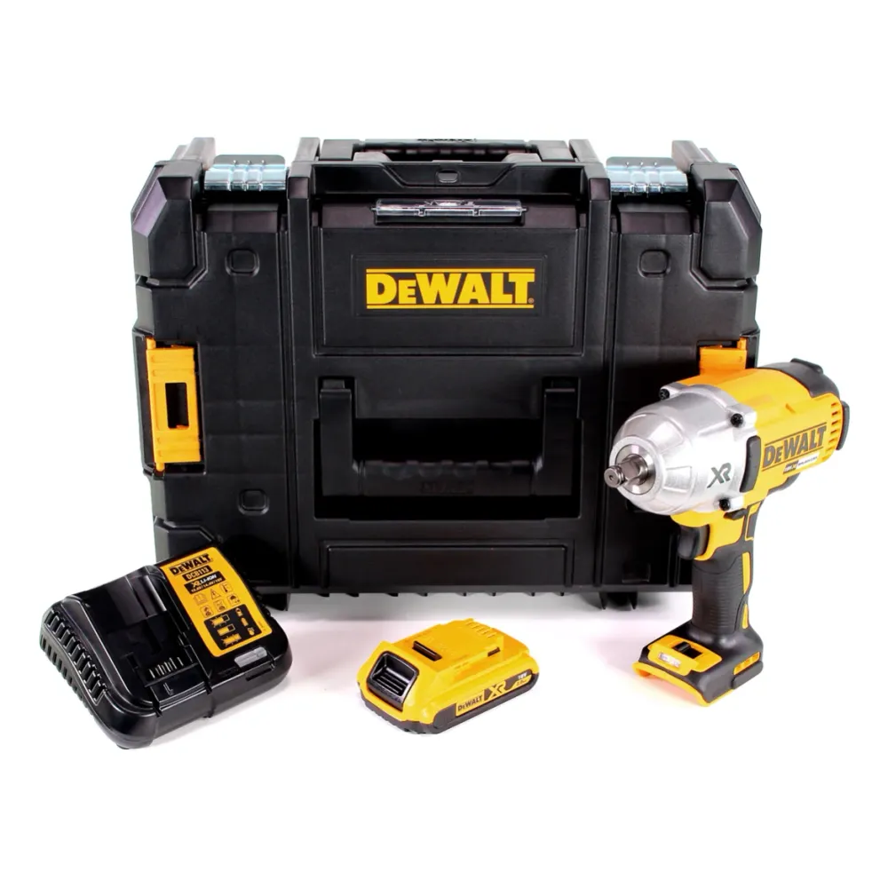 Llave de impacto baterí Dewalt DCF 899 HD1 1/2" 18V 950Nm brushless HOG ring + 1x baterí 2.0Ah + cargador + TSTAK
