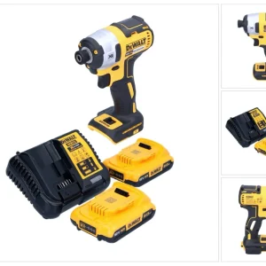 Llave de impacto sin cable DeWalt DCF 887 D2 18 V 205 Nm 1/4" sin escobillas + 2x baterí recargable 2,0 Ah + cargador