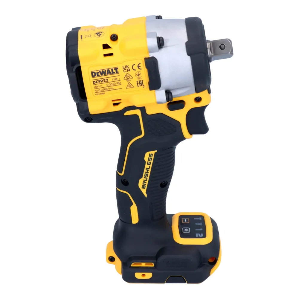 Llave de impacto sin cable DeWalt DCF 922 H2 18 V 406 Nm 1/2" sin escobillas + 2x baterí Powerstack 5,0 Ah + cargador